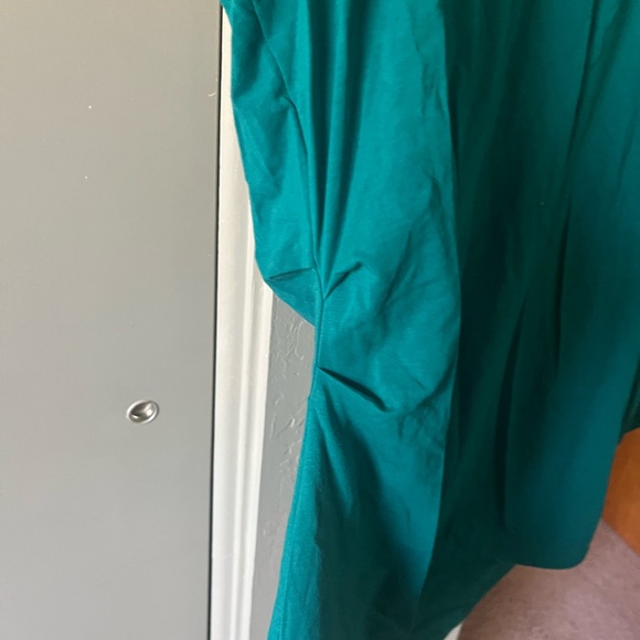 Athleta Teal Green V-Neck Cap Sleeve Top - Picture 4 of 6